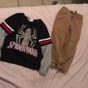 A long sleeve shirt and pants